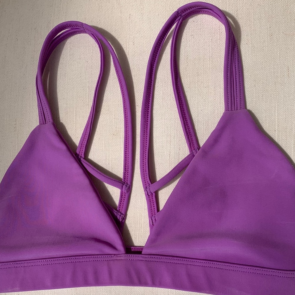 benoa swimwear purple bikini top